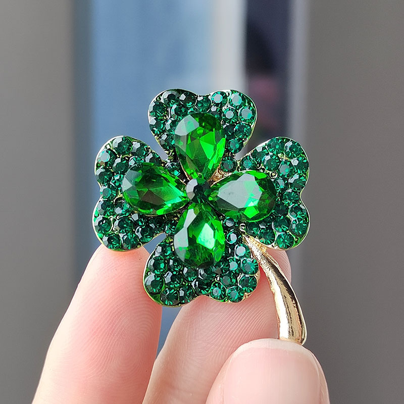 Yeni Minimalist Rhinestone dör - Red Clover Flower incelemesi ve fiyatı